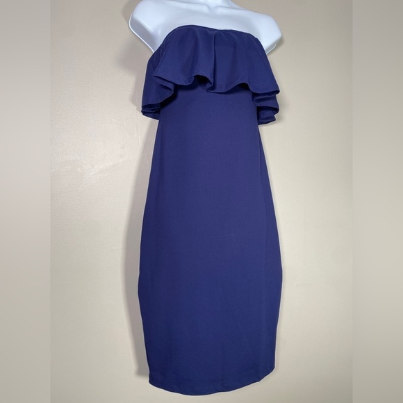 Susana Monaco Strapless navy blue dress - Picture 5 of 8